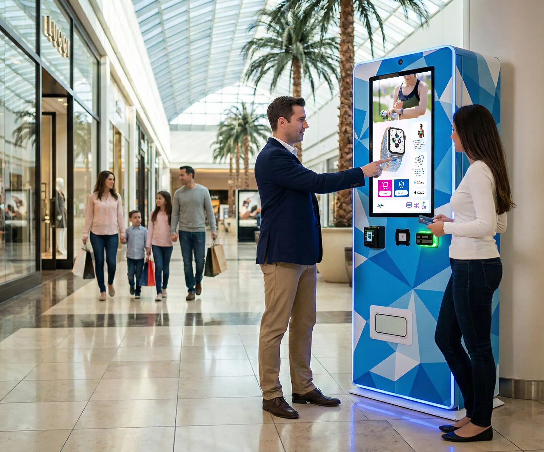 Slimline vending machine — front